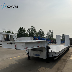 Chất lượng cao tùy chỉnh thép <span class=keywords><strong>3</strong></span> trục lowbed bán <span class=keywords><strong>Trailer</strong></span> xe tải phẳng rơ moóc để bán nóng tại nhà máy Trung Quốc - Product Image 2