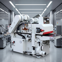 Machine à raboter et à profiler le bois motorisée à quatre côtés, haute efficacité, haute précision, 21,25 kW, 380 V, vitesse d'alimentation 25 m/min