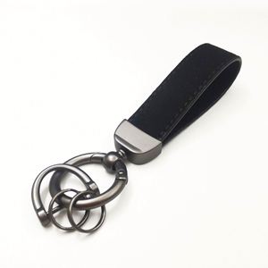 Custom Personalize Logo Anti-Lost <b>Car</b> Leather Keychain with Buckle <b>Ring</b> PU Leather Carabiner Keyring <b>Key</b> Fob Metal Stamped Blank - Product Image 6