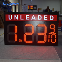 Panneau d'affichage des prix de l'essence LED pour station-service, totem numérique à 7 segments, boîtier métallique étanche, télécommande RF