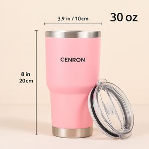 แก้วน้ำสแตนเลสสุญญากาศขนาด 900 มล. สีแดง ดีไซน์มินิมอลสำหรับกลับไปโรงเรียน ใช้กับเครื่องล้างจานและไมโครเวฟได้ - Product Image 3