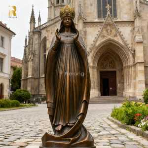 RELONG Высококачественная Бронзовая статуя в натуральную величину, скульптура для уличного церковного украшения - Product Image 1