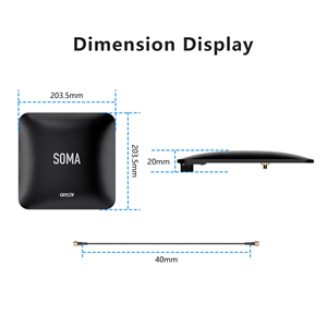 Antenna Direzionale Patch GEPRC SOMA 3.3G ad Alto Guadagno 17dBi, Basso VSWR, SMA RHCP per Ricezione Segnale FPV a Lungo Raggio - Product Image 6