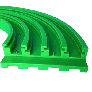 Aangepaste Hoge Precisie Cnc Plastic Uhwmpe Anti-Dragen Gebogen Lineaire Geleiderail Rail