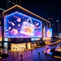 Écran LED commercial grand format pour affichage publicitaire extérieur de centre commercial, avec perles de lampe SMD à faible consommation d'énergie