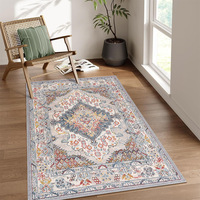 Tapis de luxe au design abstrait, écologiques, adaptés aux animaux domestiques, tapis de salon rembourrés, ensemble de tapis en velours cristal pour la maison