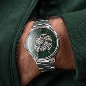 Custom Anti-riflettente vetro zaffiro Miyota movimento <span class=keywords><strong>automatico</strong></span> di cuoio genuino <span class=keywords><strong>cinturino</strong></span> da uomo Business Casual orologi - Product Image 4