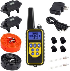 Wasserdichtes wiederauf lad bares Nylon 880-1 Hunde trainings halsband Elektrische Fernbedienung mit Stop-Barking-Funktion aus strap azier fähigem Kunststoff - Product Image 2