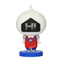 Figurine de jouet de poupée en PVC sur mesure boîte aveugle en vinyle en caoutchouc souple artisanat de mascotte mettant en vedette des personnages congelés de l'animation de dessins animés