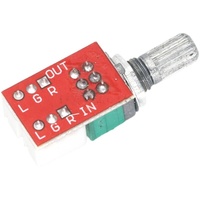 Potentiomètre de volume double 50k avec carte adaptateur et câble blindé de 300 mm, accessoires pour module de carte d'amplificateur audio DIY, fabriqué en Chine