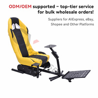 GY031 Placa de pedal ajustable ODM OEM Simulador de carreras Sim profesional Silla de movimiento de cabina para PC,Wii,Logitech G25,G27,G920,G29