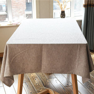Modern Water-Resistant Linen <b>Table</b> <b>Cloth</b> for Dining Room & Events Banquet Quality Multi-Color Solid Woven Technique - Product Image 2