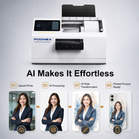 Impresora Digital Automática de Inyección de Tinta UV CMYK Todo en Uno PodNEX A3 DX7, 2400 DPI, Control por Android, Garantía de 3 Años