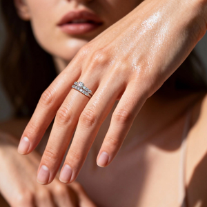 Conjunto <span class=keywords><strong>de</strong></span> Anillos <span class=keywords><strong>de</strong></span> Compromiso <span class=keywords><strong>de</strong></span> Lujo con Moissanita <span class=keywords><strong>de</strong></span> 2.1 CTW <span class=keywords><strong>en</strong></span> Plata <span class=keywords><strong>de</strong></span> Ley S925, Anillo <span class=keywords><strong>de</strong></span> Compromiso Solitario y Anillo <span class=keywords><strong>de</strong></span> Boda <span class=keywords><strong>de</strong></span> Eternidad Completa - Product Image 5