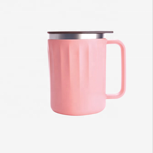 12OZ-350ML <strong>Double</strong> <strong>Wall</strong> Vacuum Insulated Stainless Steel Stemless Wine <strong>Glasses</strong> With Brown Lid - Product Image 4