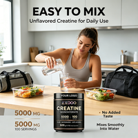 Créatine monohydrate en poudre pure saveur chocolat, marque privée, pour adultes, compléments alimentaires pour la musculation, amélioration nutritionnelle