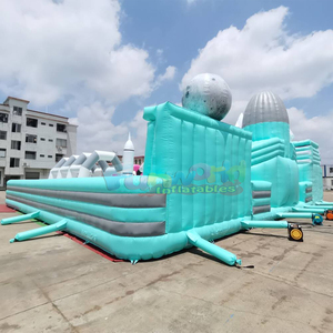 บ้านลมธีมอวกาศ PVC สำหรับเด็กเล่นในร่มและกลางแจ้ง ใช้ในเชิงพาณิชย์ รองรับผู้เล่นหลายคน - Product Image 4
