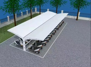 Cobertizo <span class=keywords><strong>de</strong></span> Estacionamiento para Carga <span class=keywords><strong>de</strong></span> Vehículos Eléctricos, Estacionamiento para <span class=keywords><strong>Bicicletas</strong></span>, Estructura <span class=keywords><strong>de</strong></span> Membrana, Película Tensada para Uso Comunitario - Product Image 6