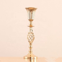 50CM/20 \ "or bougeoirs Vase Floral chandelier Table de mariage pièce maîtresse fleur support 10 PCS/Lot pour les mariages et événements