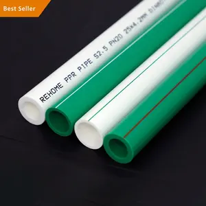 REHOME Factory factory original heat resistant green ppr granules ppr tubera plastic tubes plumbing ppr pipe for hot water