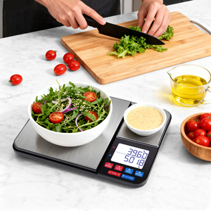 Báscula Digital de Cocina de Acero Inoxidable Personalizada Changxie, Plataforma Doble, Apagado Automático, Medición Precisa y Ligera - Product Image 1