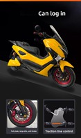 Vente directe d'usine Scooter électrique de haute qualité avec moteur de course Vitesse maximale 70 km/h 3 vitesses Changement de vitesse Motos de course