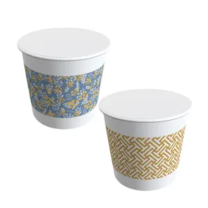 Disposable Coffee Buckets With Lids Milk Tea Buckets With Packing Paper Buckets Whole Carton Hot Drinks With Thickened Plus Hard