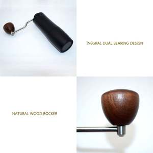 เครื่องบดกาแฟด้วยมือทำจากสแตนเลสและไม้ด้วยสแตนเลสเซรามิกสามารถบดเมล็ดกาแฟได้ง่าย - Product Image 5