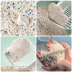 Litière pour chat biodégradable Kitten Safe, mélange de tofu et de manioc, matière première en fibres naturelles de qualité alimentaire, sable pour chat OEM - Product Image 4