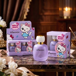 Marca Propia, MOQ 100 Piezas, Etiqueta Privada, Perfume Infantil de 50 ml con Aroma Natural a Frutas, Botella Redonda Azul, Fragancia Segura para Niños - Product Image 3
