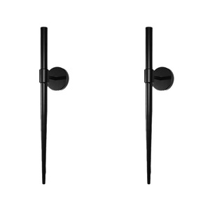 Aplique de Pared de <span class=keywords><strong>Hierro</strong></span> Minimalista Moderno, Portavelas de Metal Negro Mate para Sala de Estar, Dormitorio y Decoración del Hogar, Adorno Colgante de Pared - Product Image 5