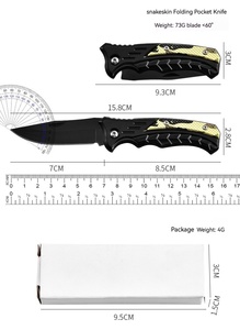 Couteau multifonctionnel d'extérieur <span class=keywords><strong>Bushcraft</strong></span> EDC Couteau tactique pliant de camping Couteau de chasse - Product Image 6