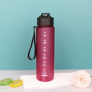 Botella de agua deportiva portátil de 750ML, motivacional, con marcador de tiempo, taza a prueba de fugas para deportes al aire libre, Fitness, sin BPA - Product Image 5