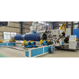 HDPE large diameter winding structure wall (B type tube) carat pipe machine