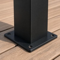 Pergola Aluminium Retraktil Elektrik Model 180, Paviliun Peneduh Matahari Anti Hujan untuk Halaman Belakang