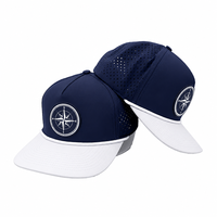 Casquette de golf en nylon perforé au laser à 5/6 panneaux, logo personnalisé, casquette de sport pour hommes