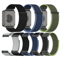 Bracelet de montre en nylon antibactérien 24 mm à dégagement rapide pour Garmin Venu-X1, bracelet de sport ultraléger