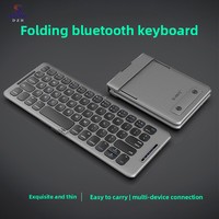 Tray Lipat Ganda Tanpa Sambungan Kustom Portabel Mini untuk Keyboard Nirkabel 65-Tombol Bahan ABS Daya Tahan Baterai 45 Jam