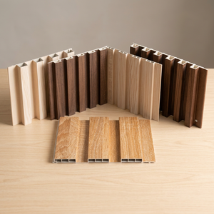 214x21mm 6 Micro Wave Fluted Wall Panel Fine Ribbed Texture WPC Fireproof Modern Interior Cladding for Hotel Suites - Product Image 6