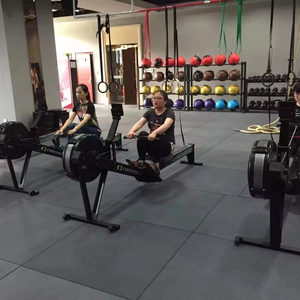 الضوضاء عزل crossfit بلاط أرضيات من المطاط للحصول على اللياقة البدنية الصالة الرياضية واقية الطابق سلة حصائر مطاطية - Product Image 1