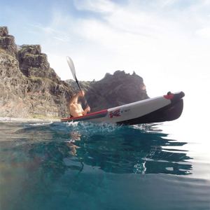Kayak gonflable pliable pour 2 personnes PF Manufacture Factory, canoë de pêche avec pompe manuelle KX05 PF, vente en gros de kayaks pliables - Product Image 2
