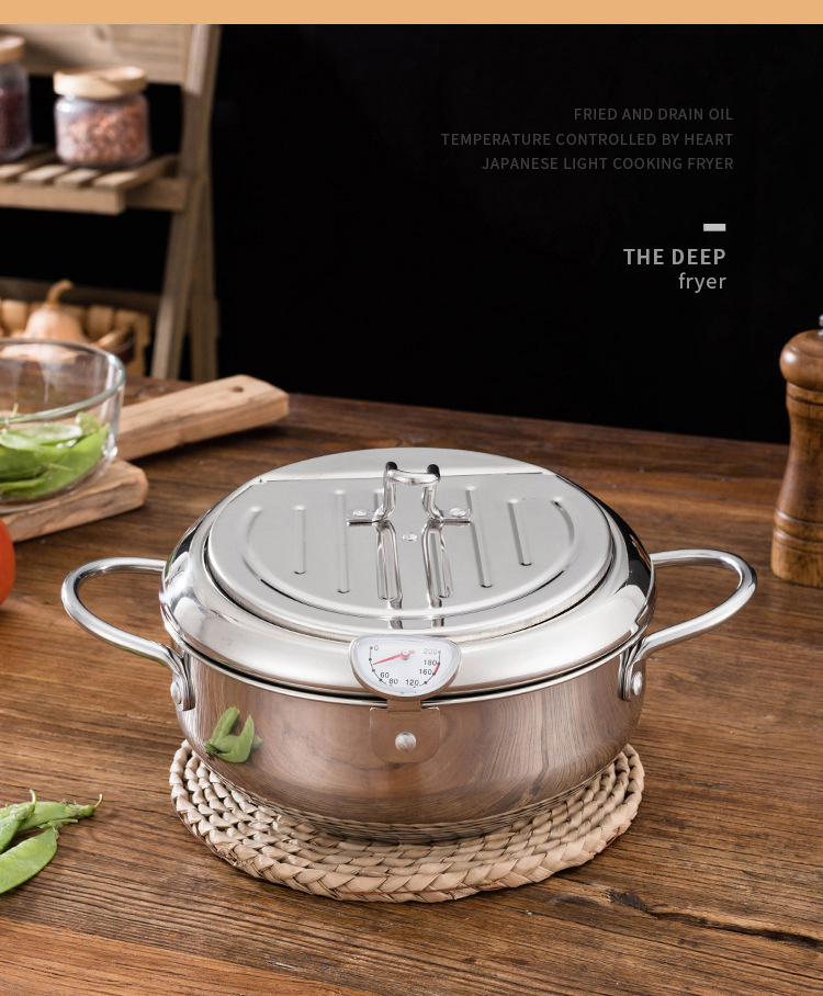 SYH631 Stainless Steel Multifunctional Cookware Deep Fryer Pot Modern Design Deep Frying Pot with Thermostat and Basket · image 2