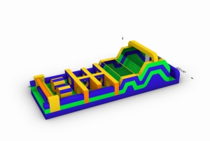 Circuito <span class=keywords><strong>de</strong></span> obstáculos inflable comercial grande para adultos, casa <span class=keywords><strong>de</strong></span> brinco al aire libre - Product Image 1