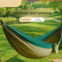 Hamac de camping d'extérieur en gros, portable, léger, pliable, en corde de nylon, pour jardin, voyage et randonnée