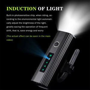 Ensemble de lampes de vélo LED étanches alimentées par batterie rechargeable 650lm - Product Image 4