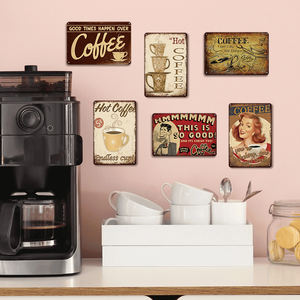 Targa in Metallo Vintage per Caffetteria 'Good Times Happen Over Coffee', Decorazione Retrò da Parete per Casa, Cucina, Bar, Ufficio, Regalo - Product Image 2