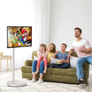 Téléviseur intelligent portable sur roulettes pour la maison et l'hôtel, 27 à 32 pouces, écran tactile, sans fil, lecture libre, Android, téléviseur intelligent mobile - Product Image 4