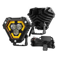 Projecteurs LED 4x4 3,5 pouces 28W 1597LM, faisceau spot et large, DRL ambre, éclairage de conduite, étanche IP68, pour Wrangler JK JL Bronco