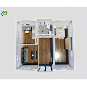 Maison préfabriquée légère en acier à panneaux sandwich extensibles moderne pour <span class=keywords><strong>villa</strong></span>, complexe hôtelier, <span class=keywords><strong>location</strong></span> de vacances - Product Image 1