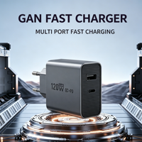 Chargeur pour ordinateur portable 120W standard UE GaN entièrement compatible avec Huawei, DJI Air3s, Mini4pro, Xiaomi, Black Shark, Samsung, MacBook Pro